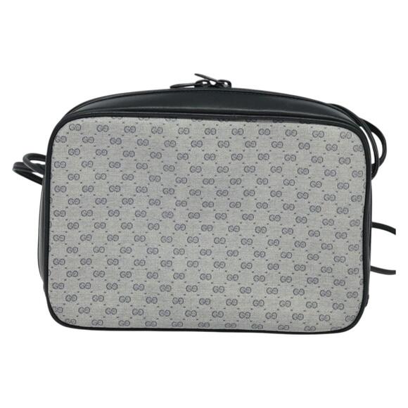 GUCCI Micro GG Supreme Shoulder Bag Pvc Navy Gold - Picture 3 of 16